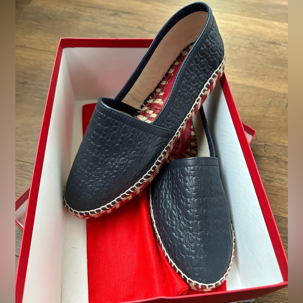 LEATHER ESPADRILLES CH Authentic ❤️